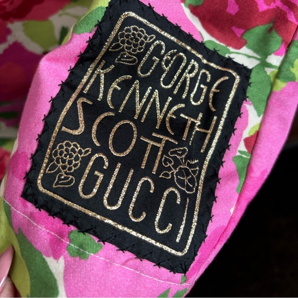 💯 Authentic Gucci Ken Scott Pullover Parka Jacket Anorak Coat Rose Floral - Picture 6 of 10